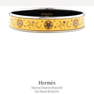 Hermes Narrow Enamel Bracelet